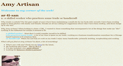 Desktop Screenshot of amyartisan.com